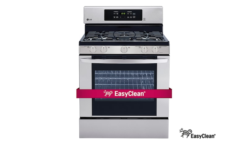 LG 5.4 cu. ft. Gas Range EasyClean<sup>®</sup> and Fan Convection, LRG3081ST