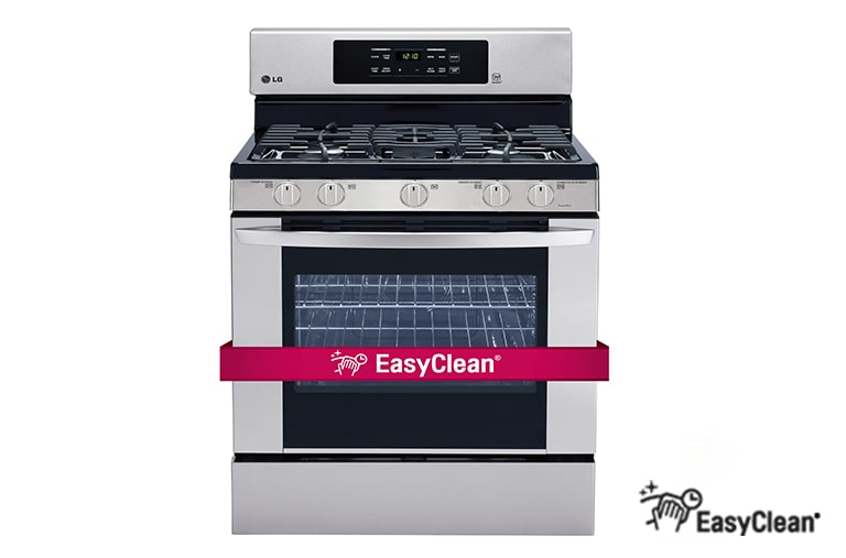 Front view of 5.4 cu. ft. Gas Range EasyClean<sup>®</sup> and Fan Convection LRG3081ST