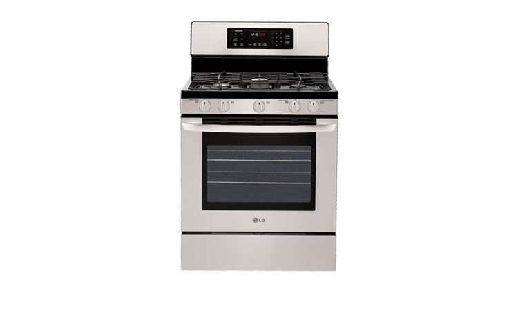 Front view of Large Capacity Free Standing Gas Range (5.4 cu. ft) LRG3093ST