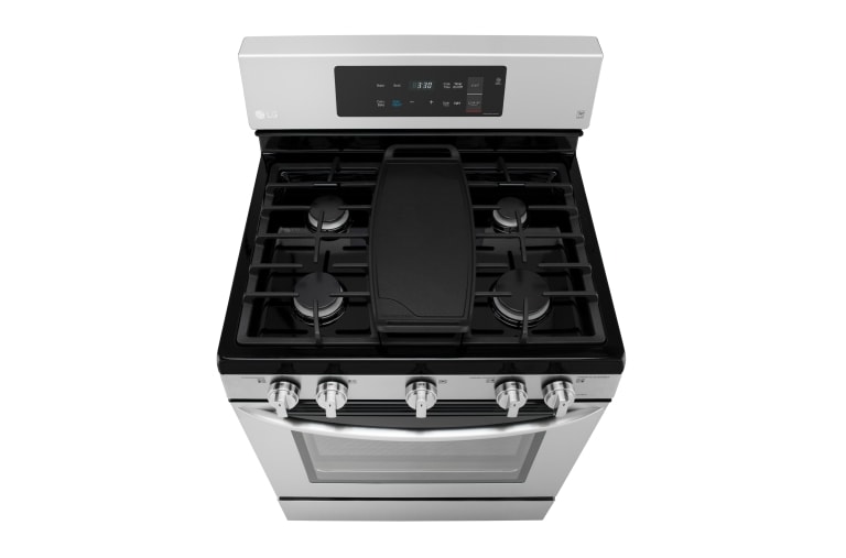 LG 5.4 cu. ft. Capacity Gas Single Oven Range with EvenJet™ Fan Convection and EasyClean®, LRG3193ST