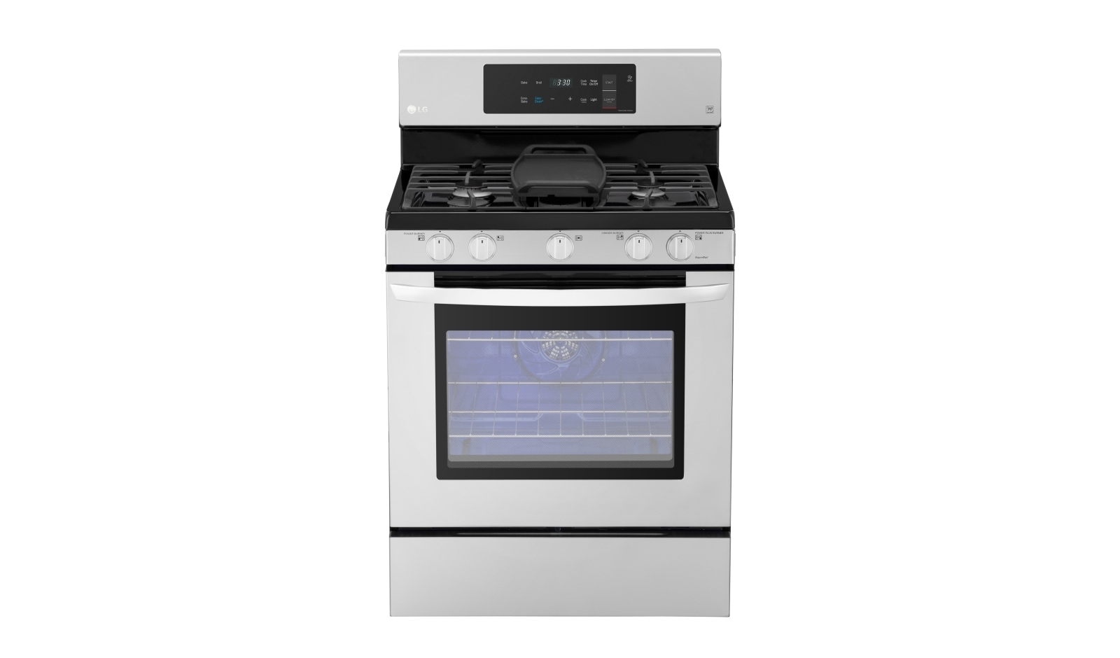 Front view of 5.4 cu. ft. Capacity Gas Single Oven Range with EvenJet™ Fan Convection and EasyClean® LRG3193ST