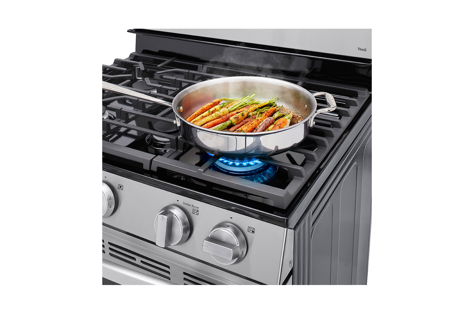 LG 5.8 cu ft. Smart Wi-Fi Enabled Gas Range with EasyClean®, LRGL5821S