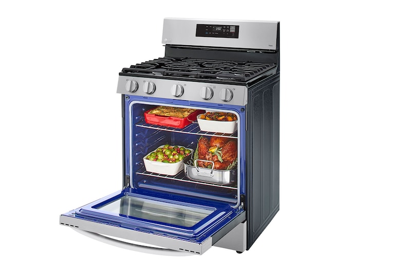 LG 5.8 cu ft. Smart Wi-Fi Enabled Gas Range with EasyClean®, LRGL5821S
