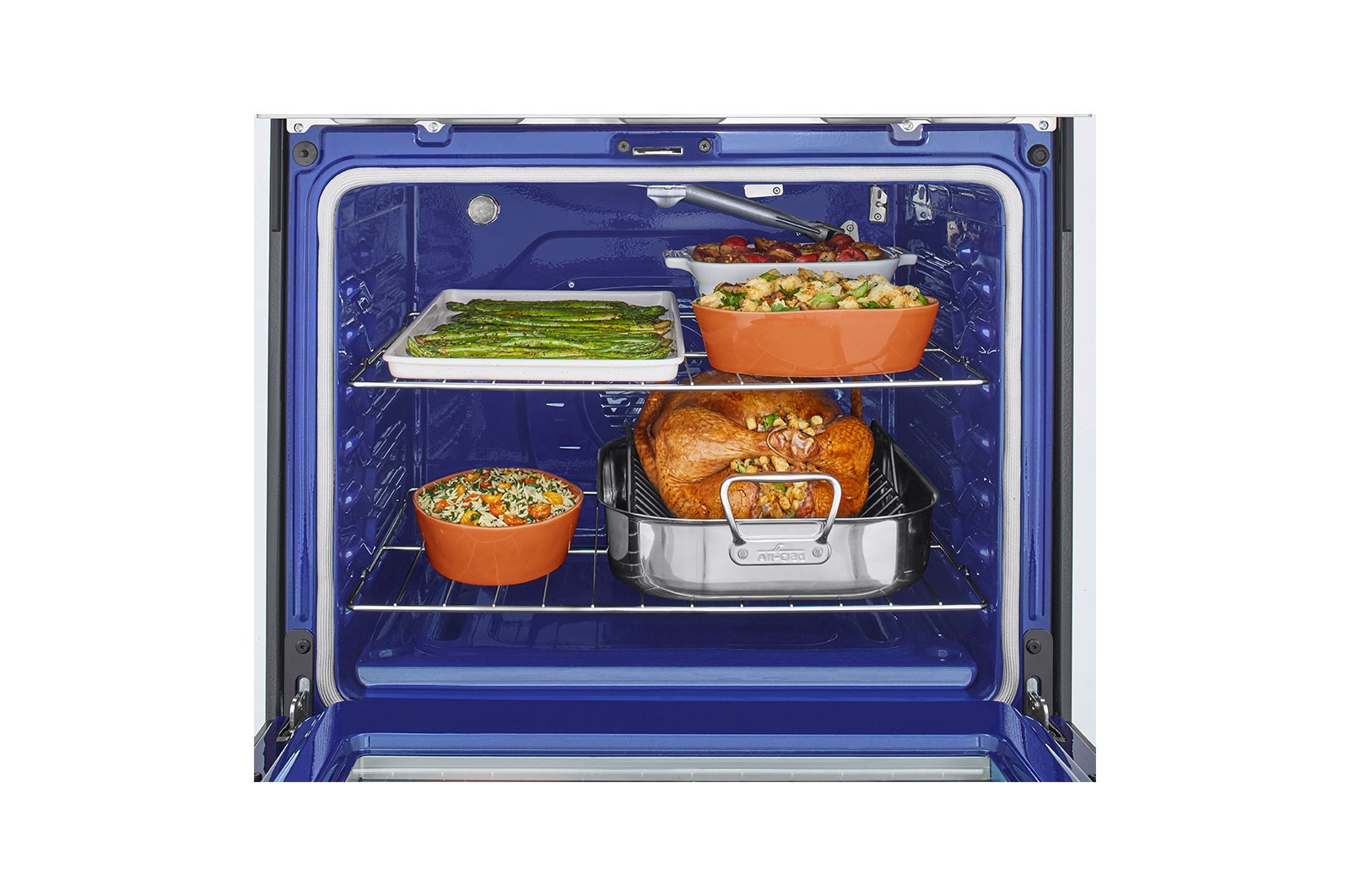 LG 5.8 cu ft. Smart Wi-Fi Enabled Fan Convection Gas Range with Air Fry & EasyClean®, LRGL5823S