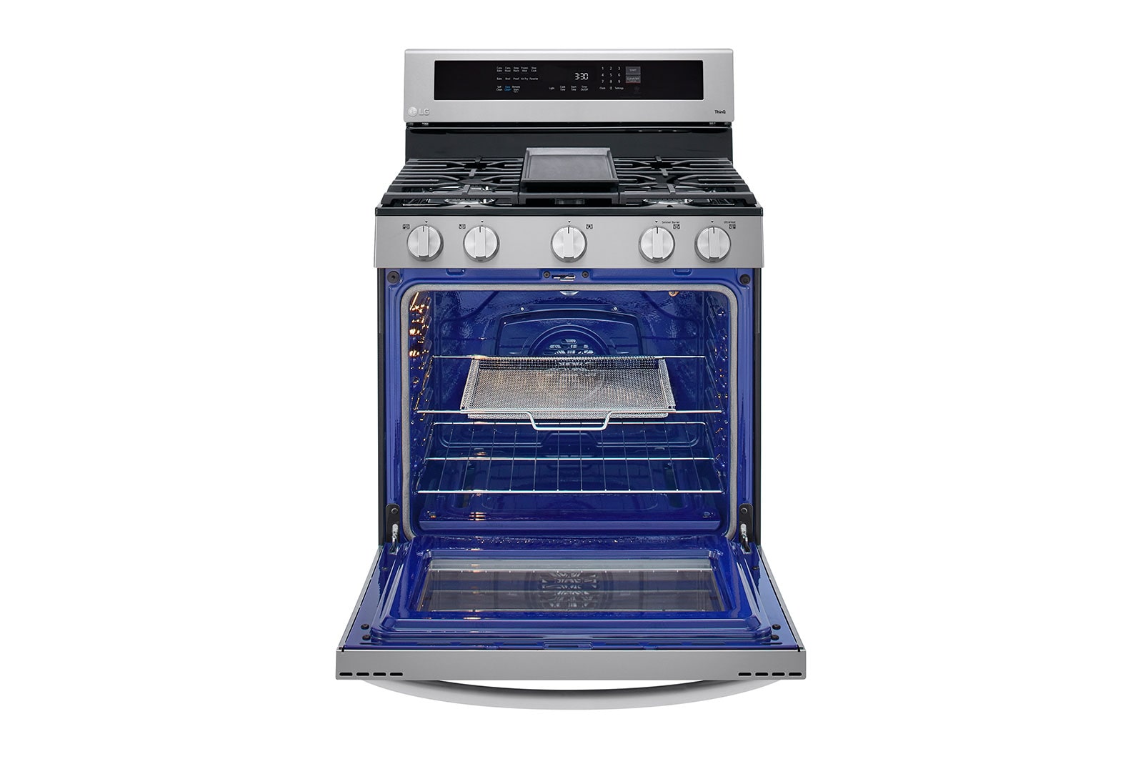 LG 5.8 cu ft. Smart Wi-Fi Enabled True Convection InstaView™  Gas Range with Air Fry, LRGL5825F