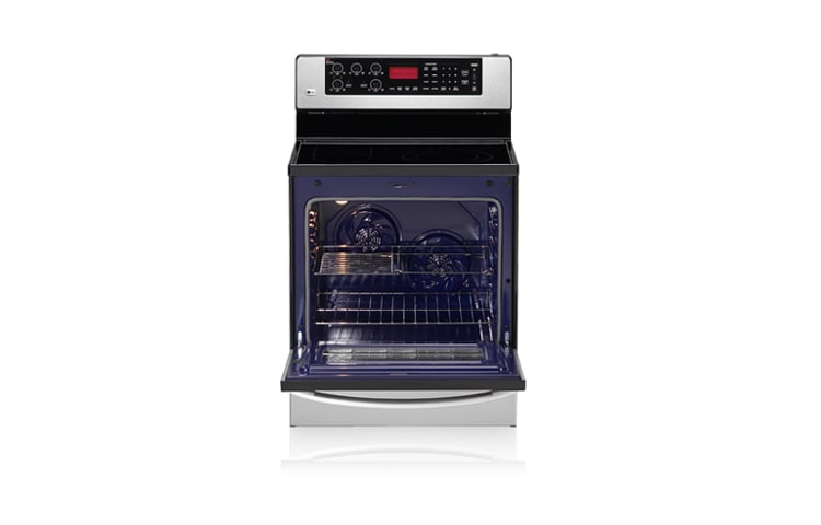 LG 5.6 cu. ft. Large Capacity Electric Range with Dual European Convection System, LSC5674WS