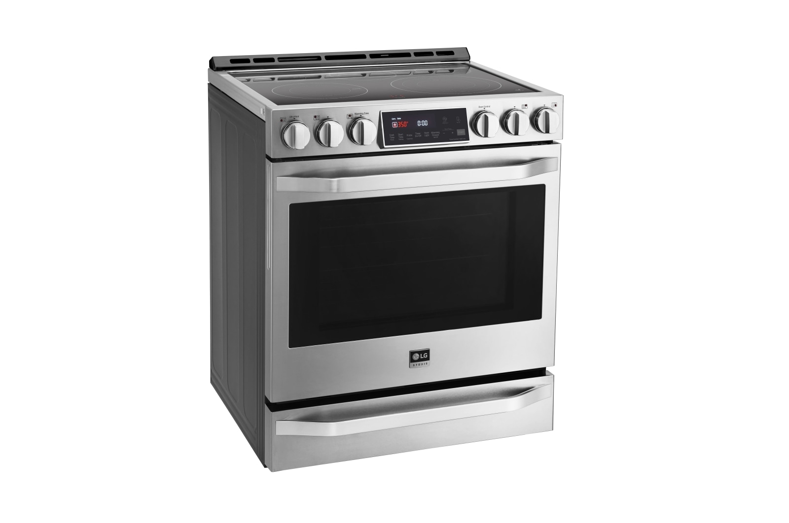 LG STUDIO 30" Electric Cooktop with Warming Zone and SmoothTouch®, LSCE305ST