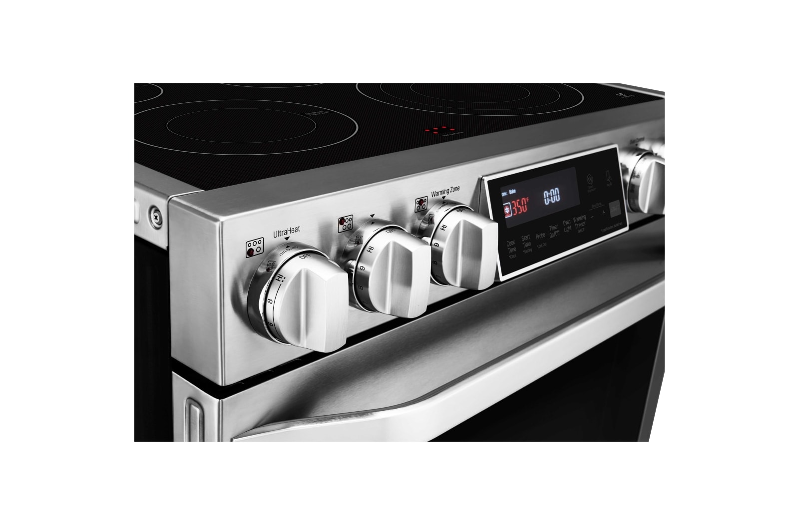LG STUDIO 30" Electric Cooktop with Warming Zone and SmoothTouch®, LSCE305ST