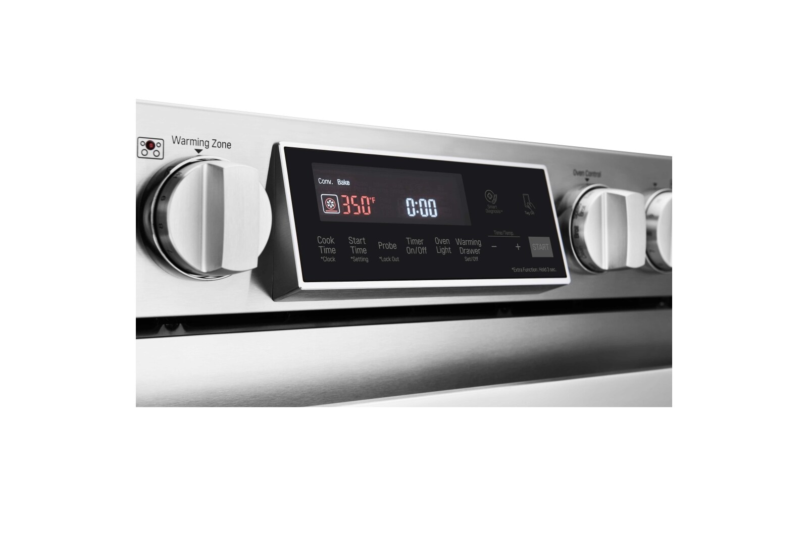 LG STUDIO 30" Electric Cooktop with Warming Zone and SmoothTouch®, LSCE305ST
