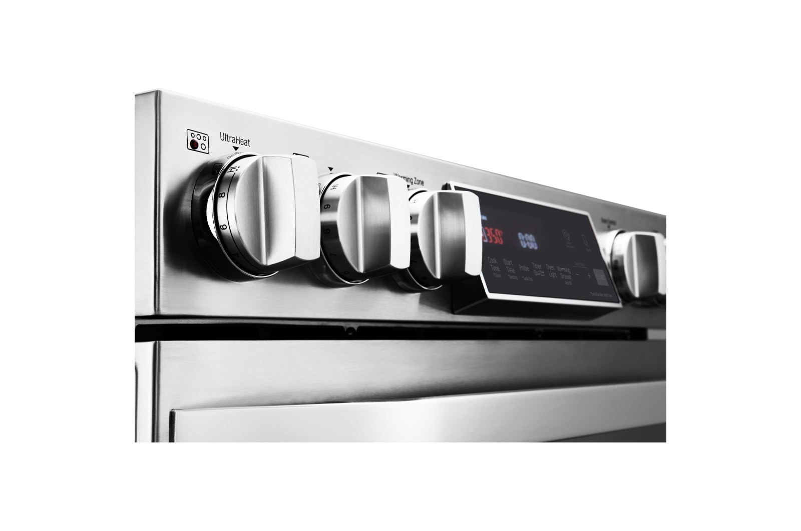 LG STUDIO 30" Electric Cooktop with Warming Zone and SmoothTouch®, LSCE305ST