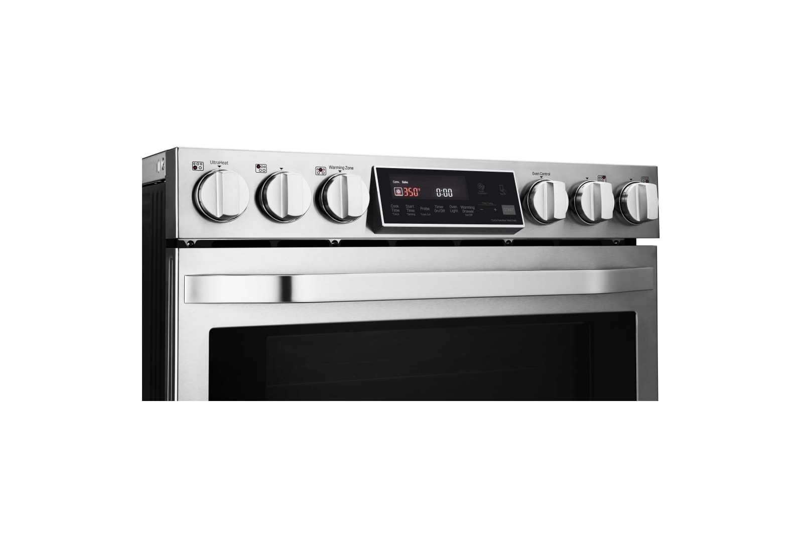 LG STUDIO 30" Electric Cooktop with Warming Zone and SmoothTouch®, LSCE305ST