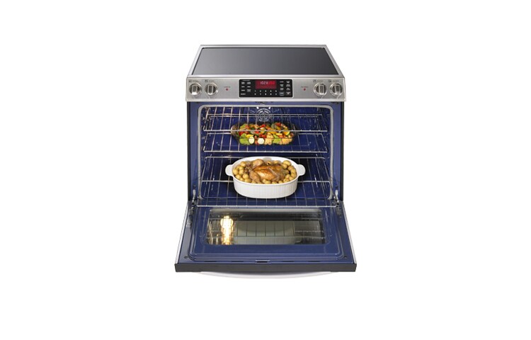 LG 5.4 cu.ft. Large Capacity Electric Slide-In Range with Fan Convection System, LSE3090ST
