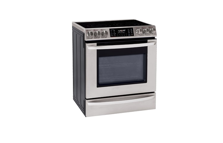 LG 5.4 cu. ft. Large Capacity Slide-In Electric Range with Dual True Convection System, LSE3092ST