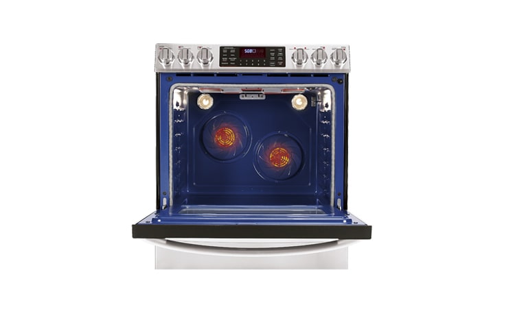 LG 5.4 cu. ft. Large Capacity Slide-In Electric Range with Dual True Convection System, LSE3092ST