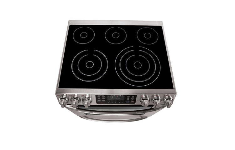 LG 5.4 cu. ft. Large Capacity Slide-In Electric Range with Dual True Convection System, LSE3092ST