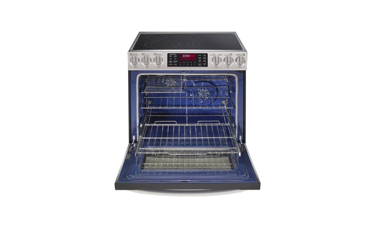 LG 5.4 cu. ft. Large Capacity Slide-In Electric Range with Dual True Convection System, LSE3092ST