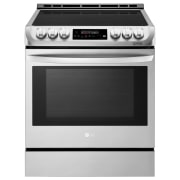 Front view of 6.3 cu. ft. Induction Slide In Range With  ProBakeConvection™ and EasyClean® LSE4616ST
