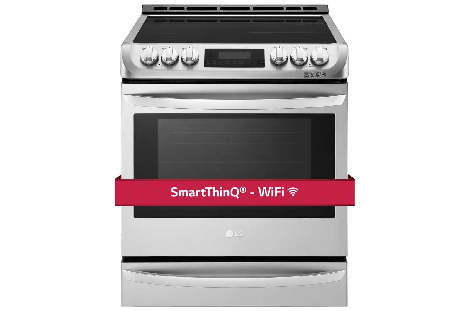 LG 6.3 cu. ft. Induction Slide In Range With  ProBake Convection™ and EasyClean®, LSE4617ST
