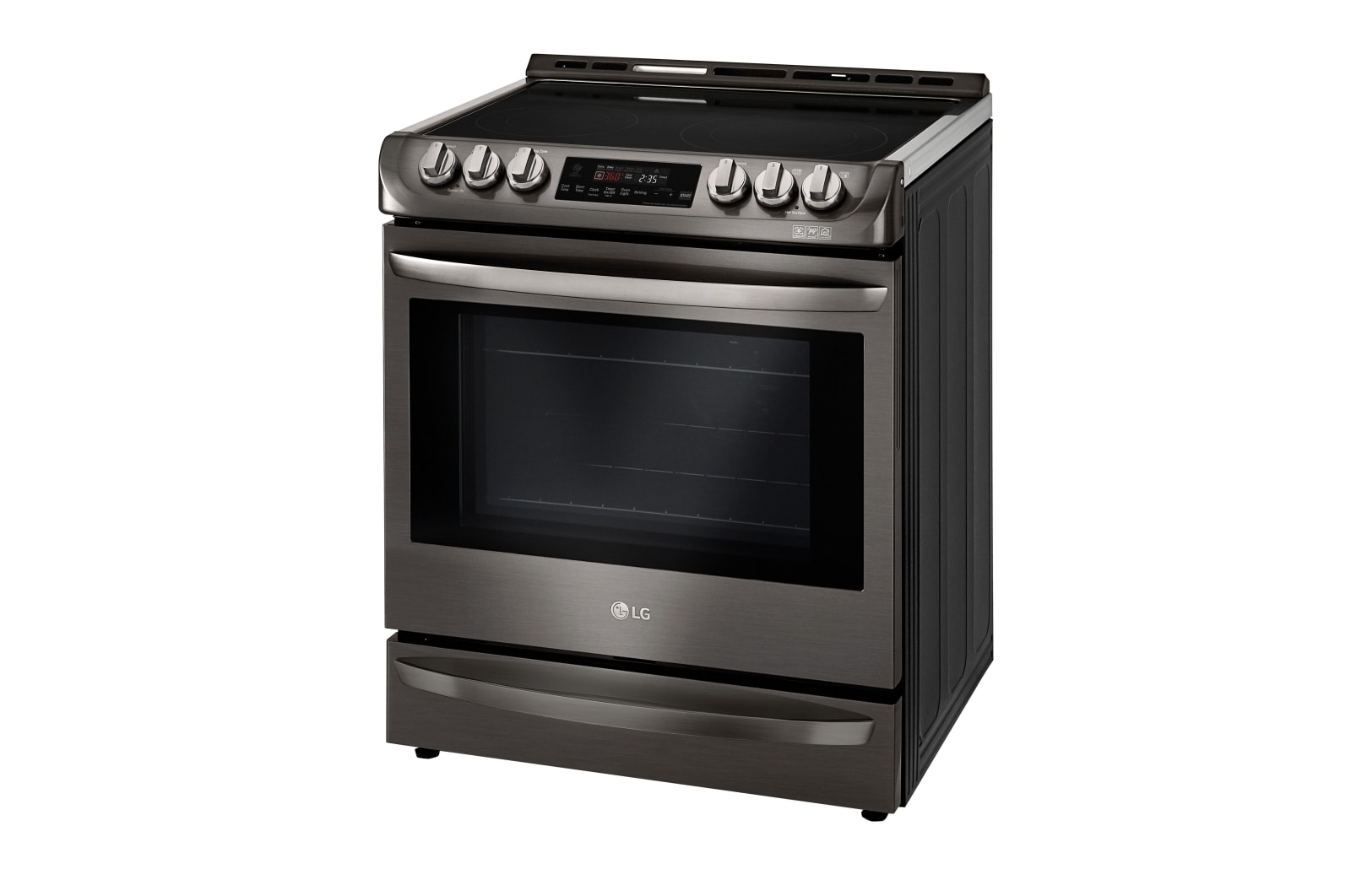 LG 6.3 cu.ft. Black Stainless Steel Series Electric Slide In Range with ProBakeConvection™ , LSE5613BD