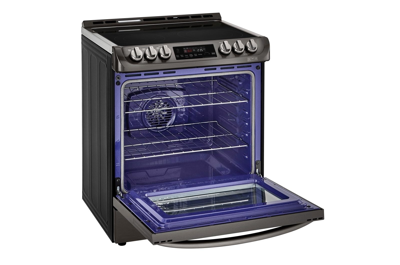 LG 6.3 cu.ft. Black Stainless Steel Series Electric Slide In Range with ProBakeConvection™ , LSE5613BD