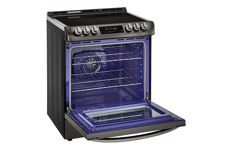 LG 6.3 cu.ft. Black Stainless Steel Series Electric Slide In Range with ProBakeConvection™ , LSE5613BD