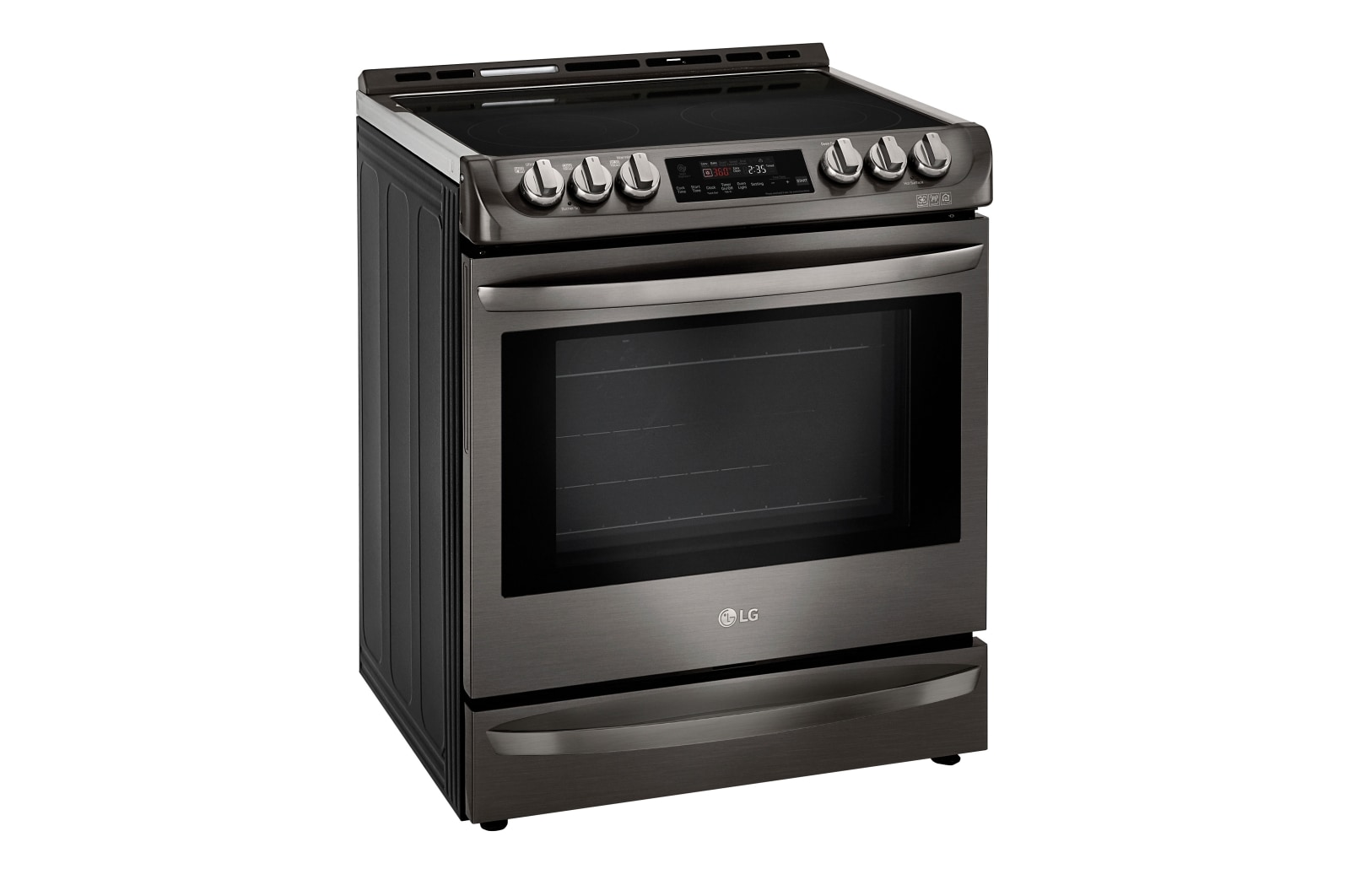 LG 6.3 cu.ft. Black Stainless Steel Series Electric Slide In Range with ProBakeConvection™ , LSE5613BD