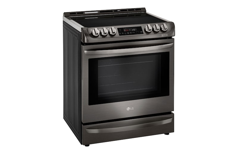 LG 6.3 cu.ft. Black Stainless Steel Series Electric Slide In Range with ProBakeConvection™ , LSE5613BD