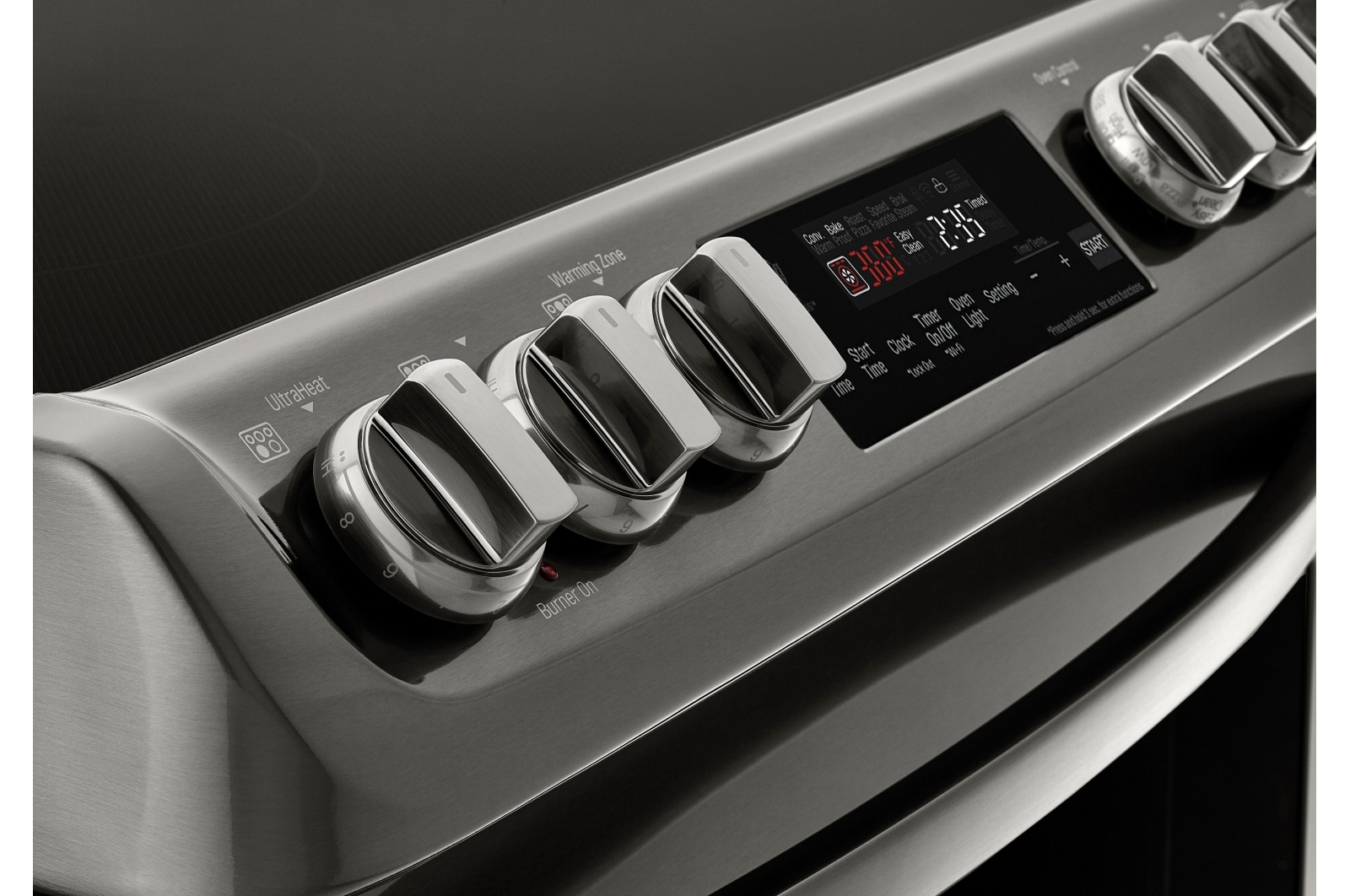 LG 6.3 cu.ft. Black Stainless Steel Series Electric Slide In Range with ProBakeConvection™ , LSE5613BD