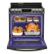 LG 6.3 cu.ft. Black Stainless Steel Series Electric Slide In Range with ProBakeConvection™ , LSE5613BD