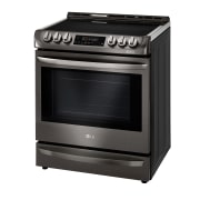 LG 6.3 cu.ft. Black Stainless Steel Series Electric Slide In Range with ProBakeConvection™ , LSE5613BD