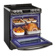 LG 6.3 cu.ft. Black Stainless Steel Series Electric Slide In Range with ProBakeConvection™ , LSE5613BD