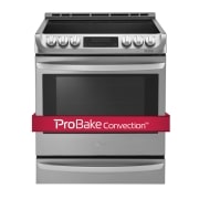 Front view of 6.3 cu. ft. Electric Slide In Range With  ProBakeConvection™ and EasyClean® LSE5613ST