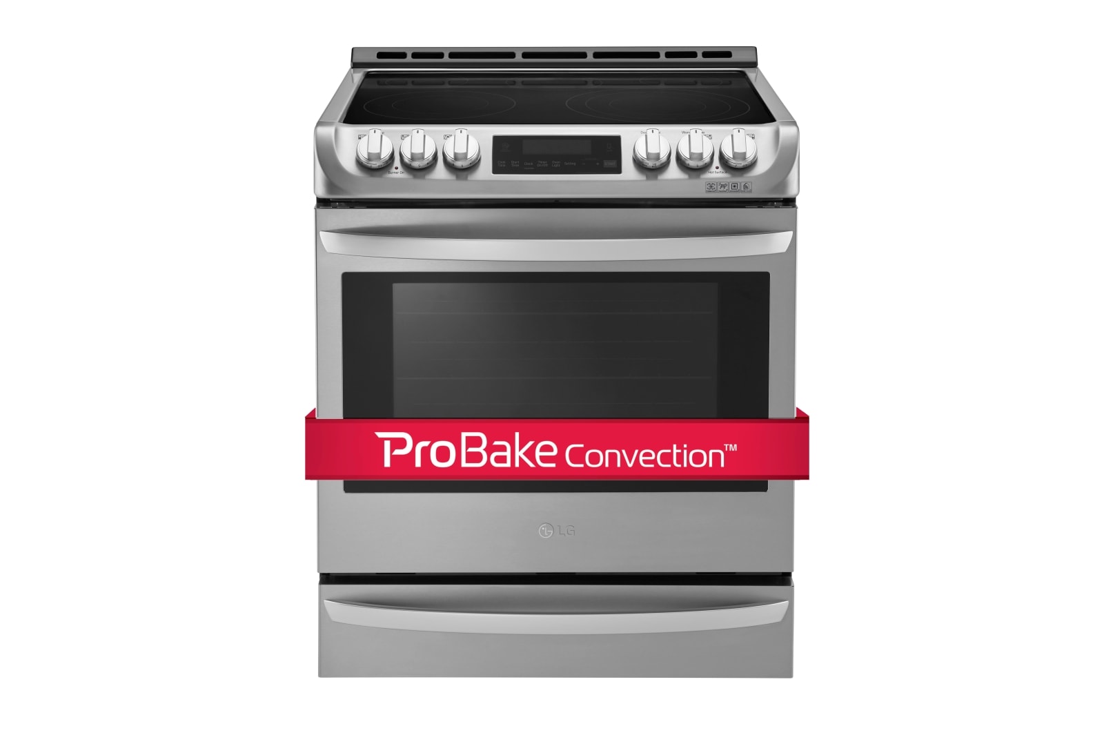 Front view of 6.3 Cu.Ft Capacity Slide-In Electric Range with ProBake Convection™  LSE5615ST