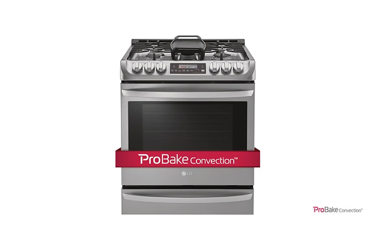 Front view of 6.3 cu. ft. Gas Slide In Range With  ProBakeConvection™ and EasyClean® LSG5513ST