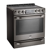 LG STUDIO- 6.3 Cu.Ft Capacity Slide-In Electric Range with ProBake Convection™, LSSE3026BD