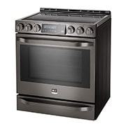LG STUDIO- 6.3 Cu.Ft Capacity Slide-In Electric Range with ProBake Convection™, LSSE3026BD
