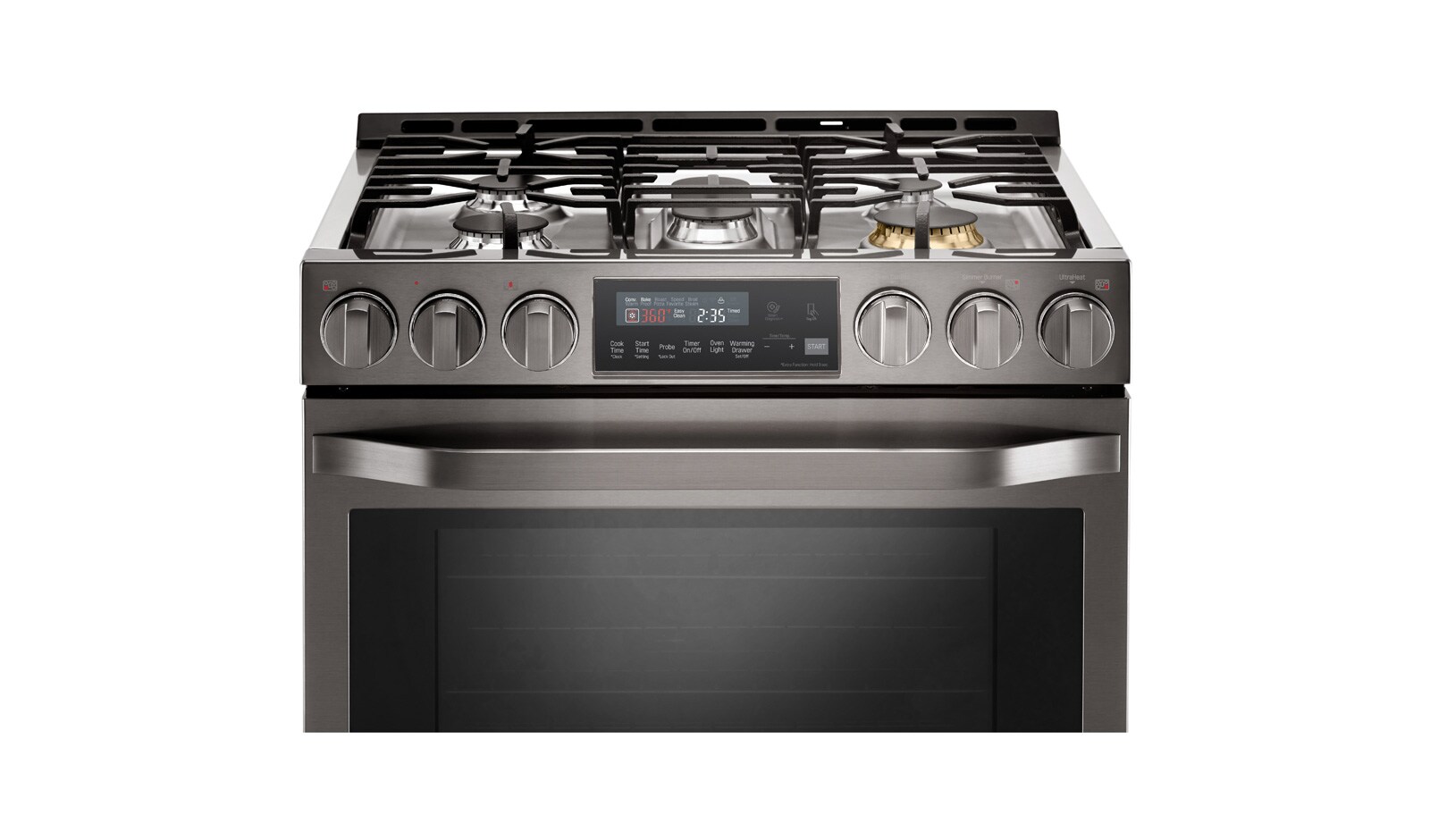 LG STUDIO 6.3 Gas Single Oven Slide-In-range with ProBakeConvection™, LSSG3019BD