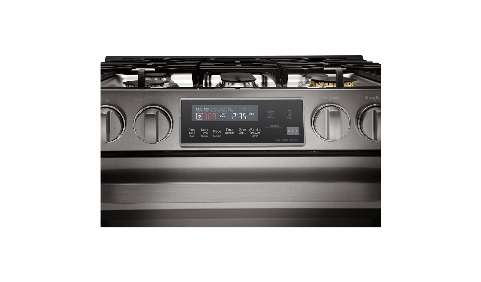 LG STUDIO 6.3 Gas Single Oven Slide-In-range with ProBakeConvection™, LSSG3019BD