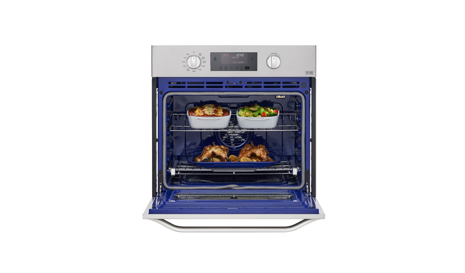 LG STUDIO - Large Capacity (4.7 cu. ft) Built-In Wall Oven with EasyClean® and True Convection, LSWS306ST