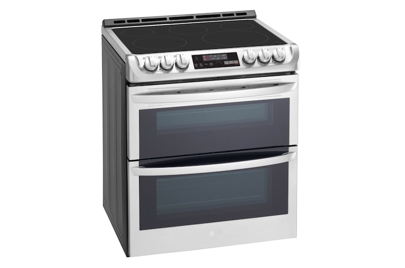 LG 7.3 cu. ft. Smart wi-fi Enabled Electric Double Oven Slide-In Range with ProBake Convection® and EasyClean®, LTE4815ST
