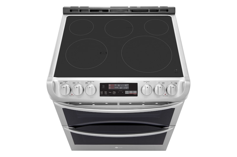 LG 7.3 cu. ft. Smart wi-fi Enabled Electric Double Oven Slide-In Range with ProBake Convection® and EasyClean®, LTE4815ST