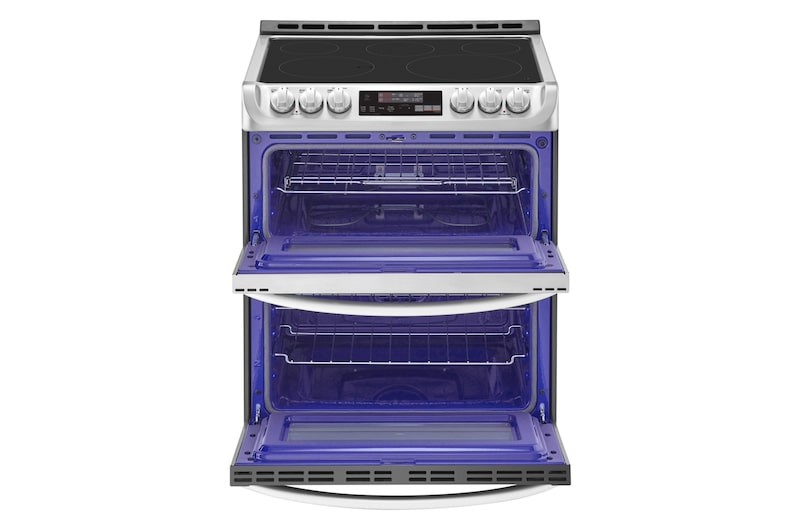LG 7.3 cu. ft. Smart wi-fi Enabled Electric Double Oven Slide-In Range with ProBake Convection® and EasyClean®, LTE4815ST