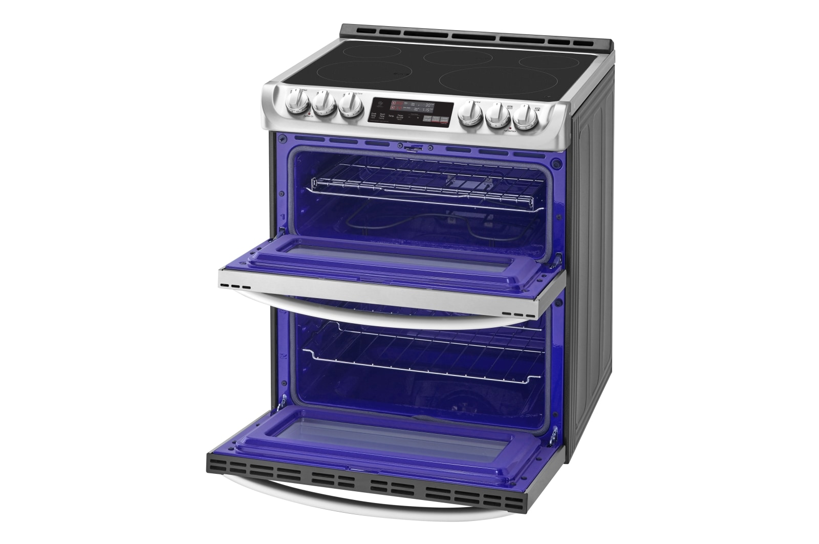 LG 7.3 cu. ft. Smart wi-fi Enabled Electric Double Oven Slide-In Range with ProBake Convection® and EasyClean®, LTE4815ST