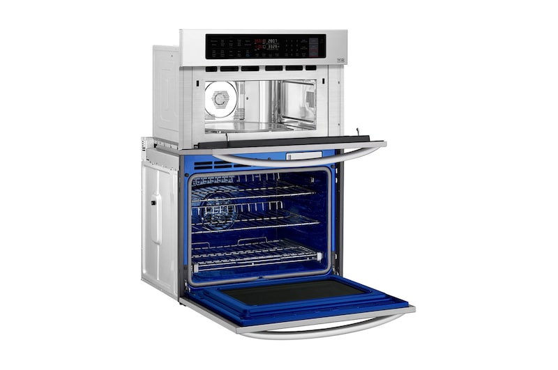 LG 1.7/4.7 cu. ft. Smart wi-fi Enabled Combination Double Wall Oven, LWC3063ST
