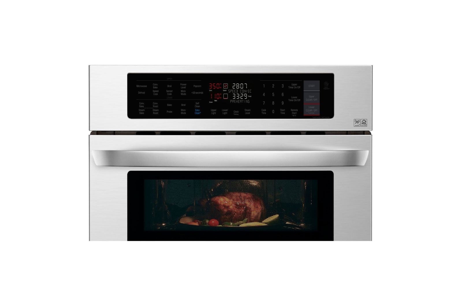 LG 1.7/4.7 cu. ft. Smart wi-fi Enabled Combination Double Wall Oven, LWC3063ST