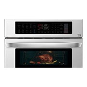 LG 1.7/4.7 cu. ft. Smart wi-fi Enabled Combination Double Wall Oven, LWC3063ST