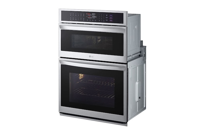 LG 1.7/4.7 cu ft. Combination Wall Oven | True Convection, Steam Sous-Vide, Air Fry, Self Clean, EasyClean® & Smart, Stainless, WCEP6427F