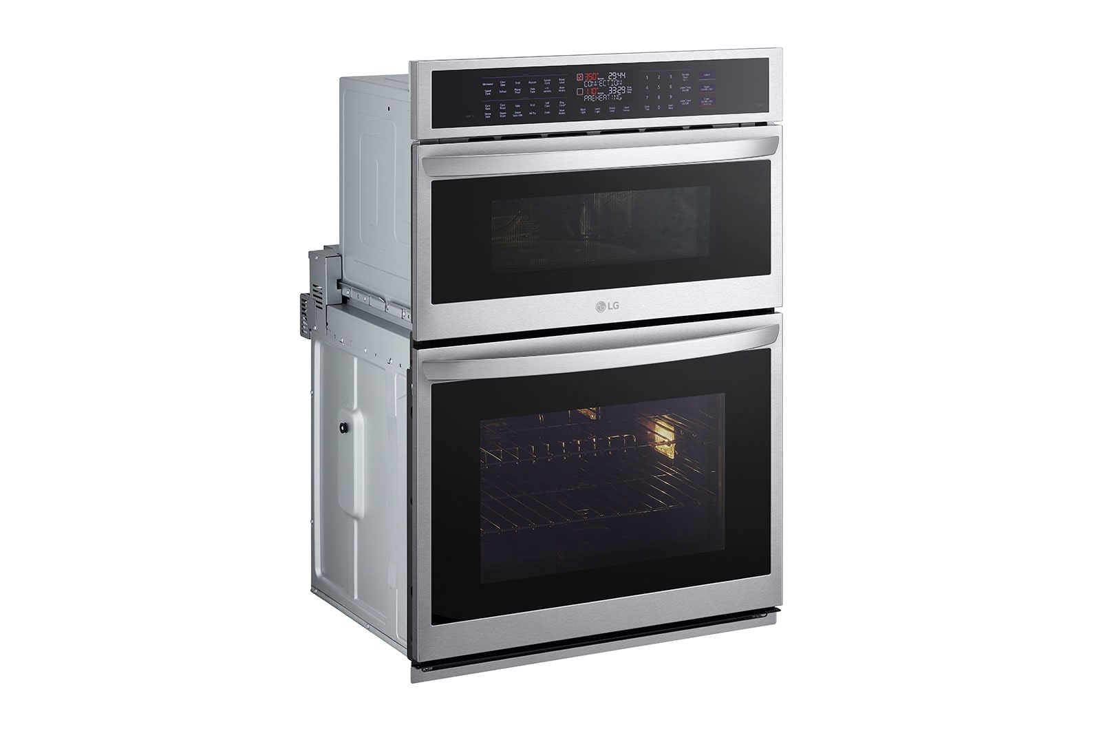 LG 1.7/4.7 cu. ft. Smart Combination Wall Oven with InstaView®, True Convection, Air Fry, and Steam Sous Vide, WCEP6427F
