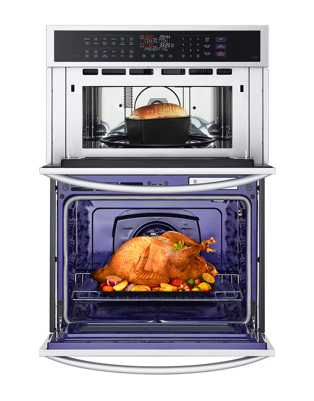 Dual Oven True Convection WallOvensWCEP6427F LG CA