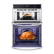 LG 1.7/4.7 cu. ft. Smart Combination Wall Oven with InstaView®, True Convection, Air Fry, and Steam Sous Vide, WCEP6427F